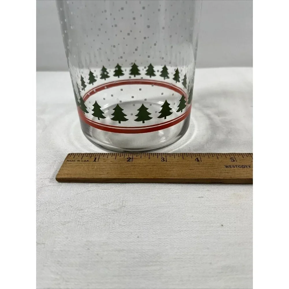 Vintage Libbey Holiday Jar Canister Glass 7